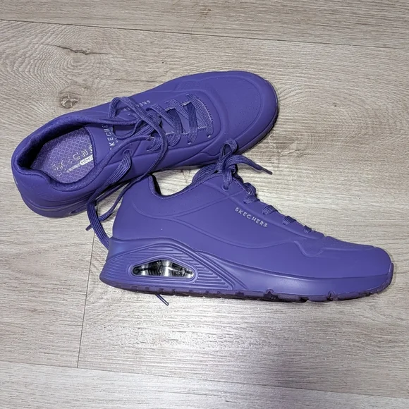 Skechers Purple Sport Shoes - Picture 1 of 7